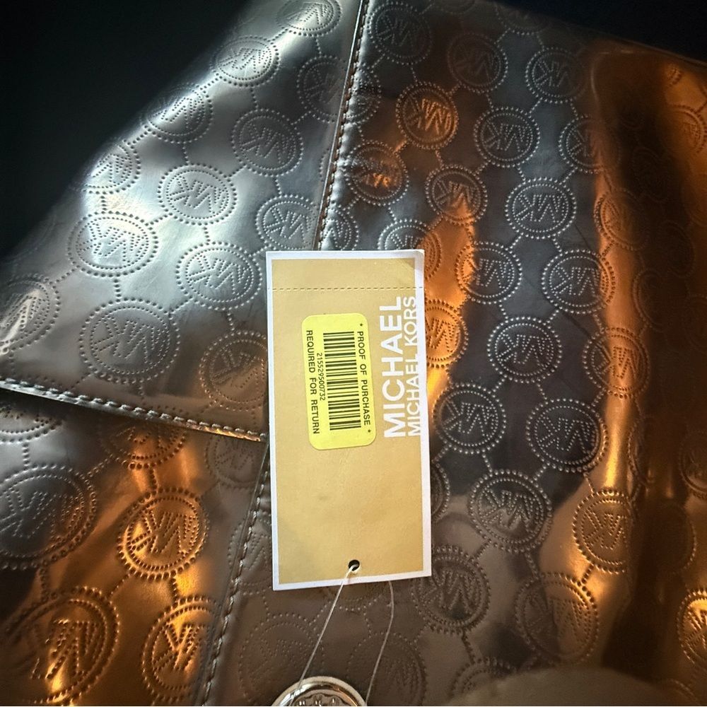 NWT Michael Kors Light Tan Leather Satchel - Picture 8 of 8